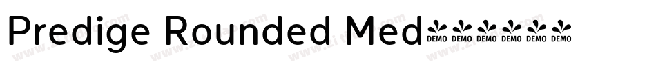 Predige Rounded Med字体转换